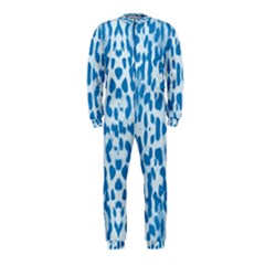 Blue Leopard Pattern Onepiece Jumpsuit (kids) by Valentinaart