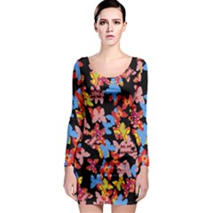 Butterflies Long Sleeve Bodycon Dress