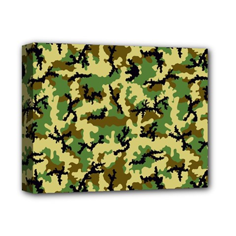 Camo Woodland Deluxe Canvas 14  X 11  by sifis