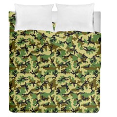 Camo Woodland Duvet Cover Double Side (queen Size) by sifis