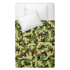 Camo Woodland Duvet Cover Double Side (single Size) by sifis