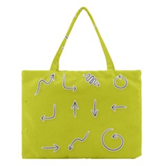 Arrow Line Sign Circle Flat Curve Medium Tote Bag by Amaryn4rt