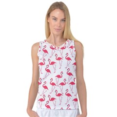 Flamingo pattern Women s Basketball Tank Top