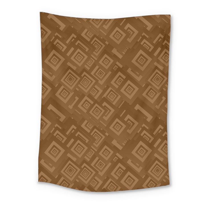 Brown Pattern Rectangle Wallpaper Medium Tapestry