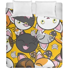 Cats Pattern Duvet Cover Double Side (california King Size)