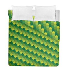 Dragon Scale Scales Pattern Duvet Cover Double Side (full/ Double Size) by Amaryn4rt