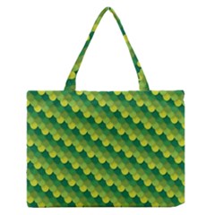 Dragon Scale Scales Pattern Medium Zipper Tote Bag by Amaryn4rt