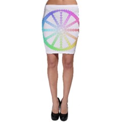 Polygon Evolution Wheel Geometry Bodycon Skirt by Amaryn4rt