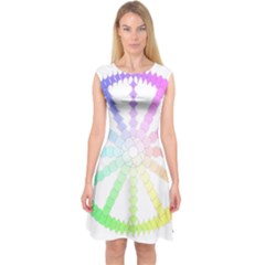 Polygon Evolution Wheel Geometry Capsleeve Midi Dress by Amaryn4rt