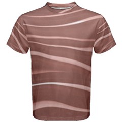 Lines Swinging Texture Background Men s Cotton Tee by Amaryn4rt