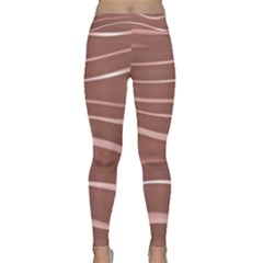 Lines Swinging Texture Background Classic Yoga Leggings by Amaryn4rt