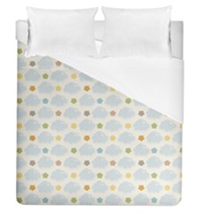 Baby Cloudy Star Cloud Rainbow Blue Sky Duvet Cover (queen Size) by Alisyart