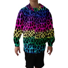 Cheetah Neon Rainbow Animal Hooded Wind Breaker (kids)