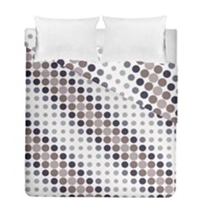 Circle Blue Grey Line Waves Black Duvet Cover Double Side (Full/ Double Size)