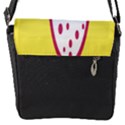 Easter Egg Shapes Large Wave Pink Yellow Circle Dalmation Flap Messenger Bag (S) View1