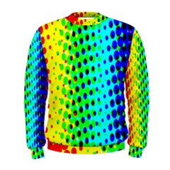 Comic Strip Dots Circle Rainbow Men s Sweatshirt