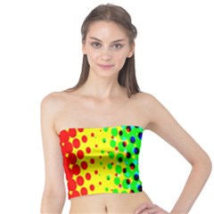 Comic Strip Dots Circle Rainbow Tube Top by Alisyart