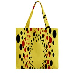 Gradients Dalmations Black Orange Yellow Zipper Grocery Tote Bag by Alisyart