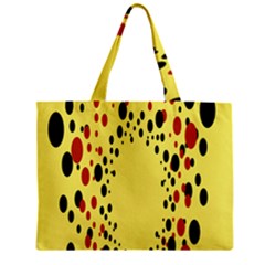 Gradients Dalmations Black Orange Yellow Zipper Mini Tote Bag by Alisyart