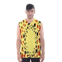 Gradients Dalmations Black Orange Yellow Men s Basketball Tank Top