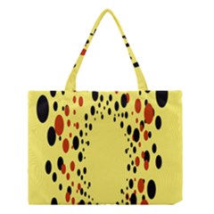 Gradients Dalmations Black Orange Yellow Medium Tote Bag by Alisyart