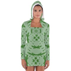 Green Hole Women s Long Sleeve Hooded T-shirt by Alisyart