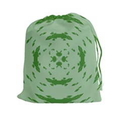 Green Hole Drawstring Pouches (xxl)