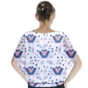 Heart Love Valentine Flower Floral Purple Blouse View2