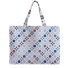 Plaid Line Chevron Wave Blue Grey Circle Zipper Mini Tote Bag by Alisyart