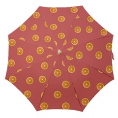 Oranges Lime Fruit Red Circle Straight Umbrellas