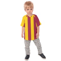 Red Yellow Flag Kids  Raglan Tee