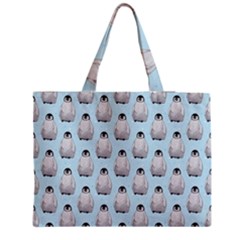 Penguin Animals Ice Snow Blue Cool Medium Tote Bag by Alisyart