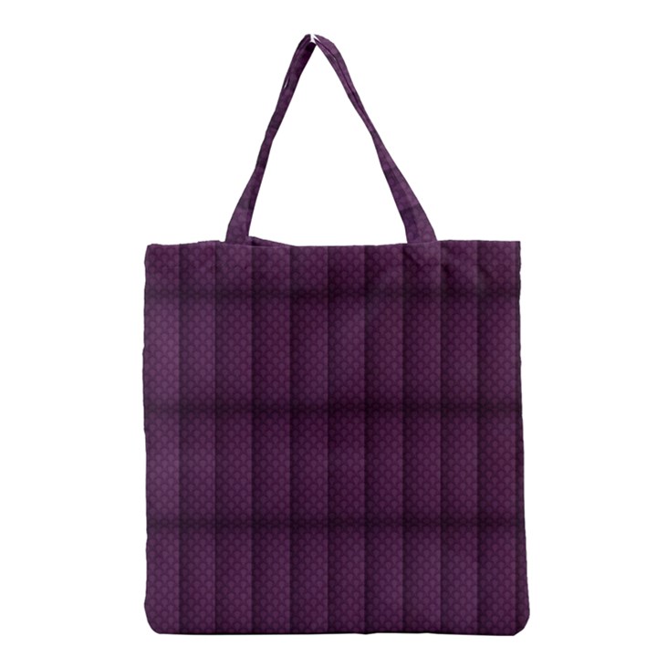 Plaid Purple Grocery Tote Bag