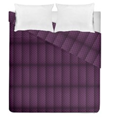 Plaid Purple Duvet Cover Double Side (queen Size)