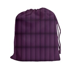 Plaid Purple Drawstring Pouches (xxl) by Alisyart