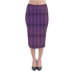 Plaid Purple Velvet Midi Pencil Skirt by Alisyart