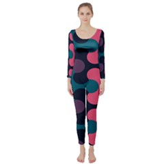 Symmetry Celtic Knots Contemporary Fabric Puzzel Long Sleeve Catsuit by Alisyart