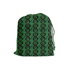 Abstract Pattern Graphic Lines Drawstring Pouches (large) 