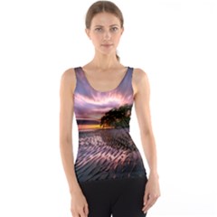 Landscape Reflection Waves Ripples Tank Top by Amaryn4rt