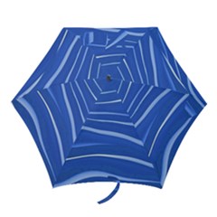 Lines Swinging Texture  Blue Background Mini Folding Umbrellas by Amaryn4rt