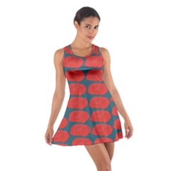 Rose Repeat Red Blue Beauty Sweet Cotton Racerback Dress by Alisyart