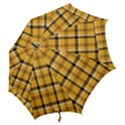Plaid Yellow Line Hook Handle Umbrellas (Medium) View2