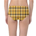 Plaid Yellow Line Mid-Waist Bikini Bottoms View2