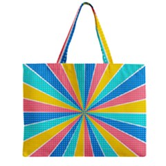 Rhythm Heaven Megamix Circle Star Rainbow Color Zipper Mini Tote Bag by Alisyart