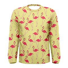 Flamingo Pattern Men s Long Sleeve Tee by Valentinaart