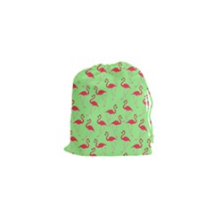 Flamingo Pattern Drawstring Pouches (xs)  by Valentinaart