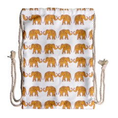 Indian Elephant  Drawstring Bag (large) by Valentinaart