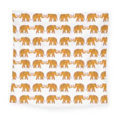 Indian Elephant  Square Tapestry (large) by Valentinaart