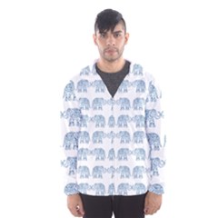 Indian Elephant  Hooded Wind Breaker (men) by Valentinaart