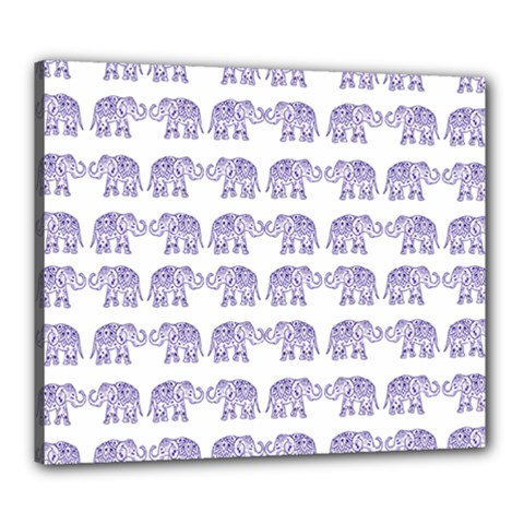 Indian elephant pattern Canvas 24  x 20 